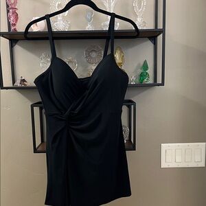 Miraclesuit Black One-Piece Swimsuit Black Size 12